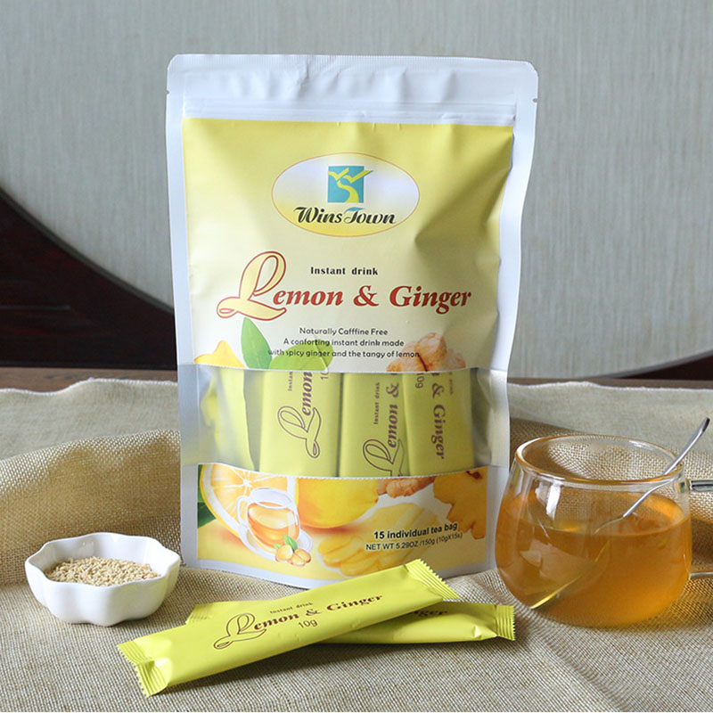 Herbal Wellness Tea - Natural Lemon Ginger Tea Pain Relief