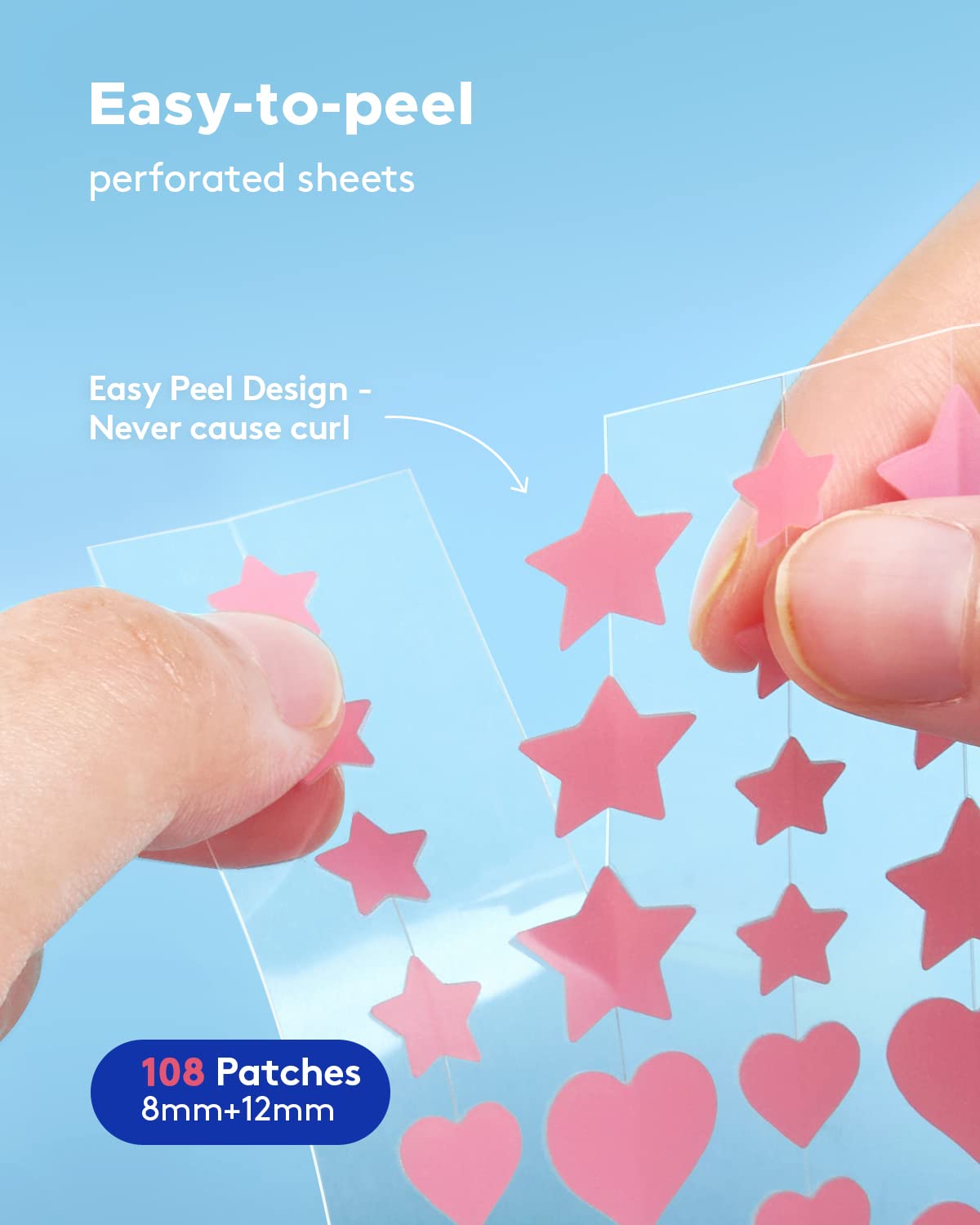 Pink Heart & Star Acne Patches - Herbal Wellness Tea review and price