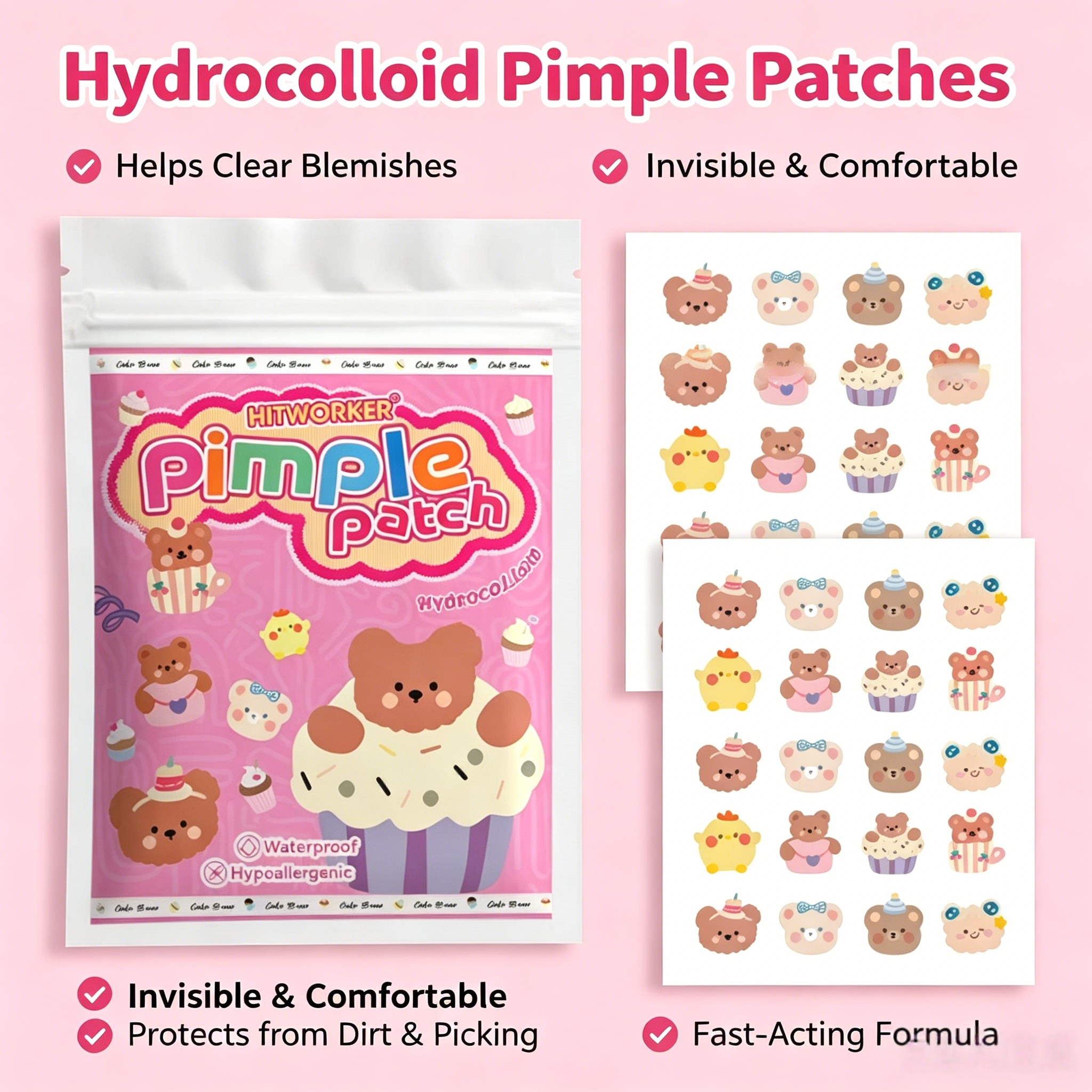 400Pcs Cartoon Bear Hydrocollo - Herbal Wellness Tea review and price