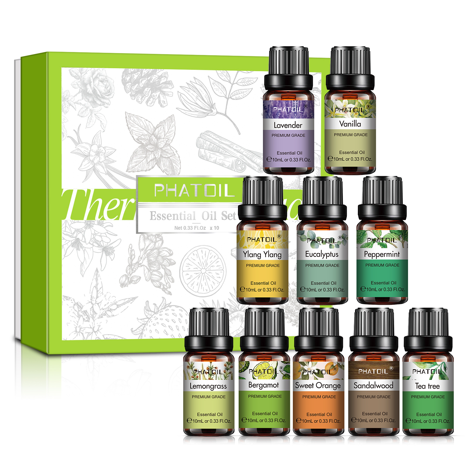 PHATOIL 1/6/10pcs Essential Oi - Herbal Wellness Tea review and price